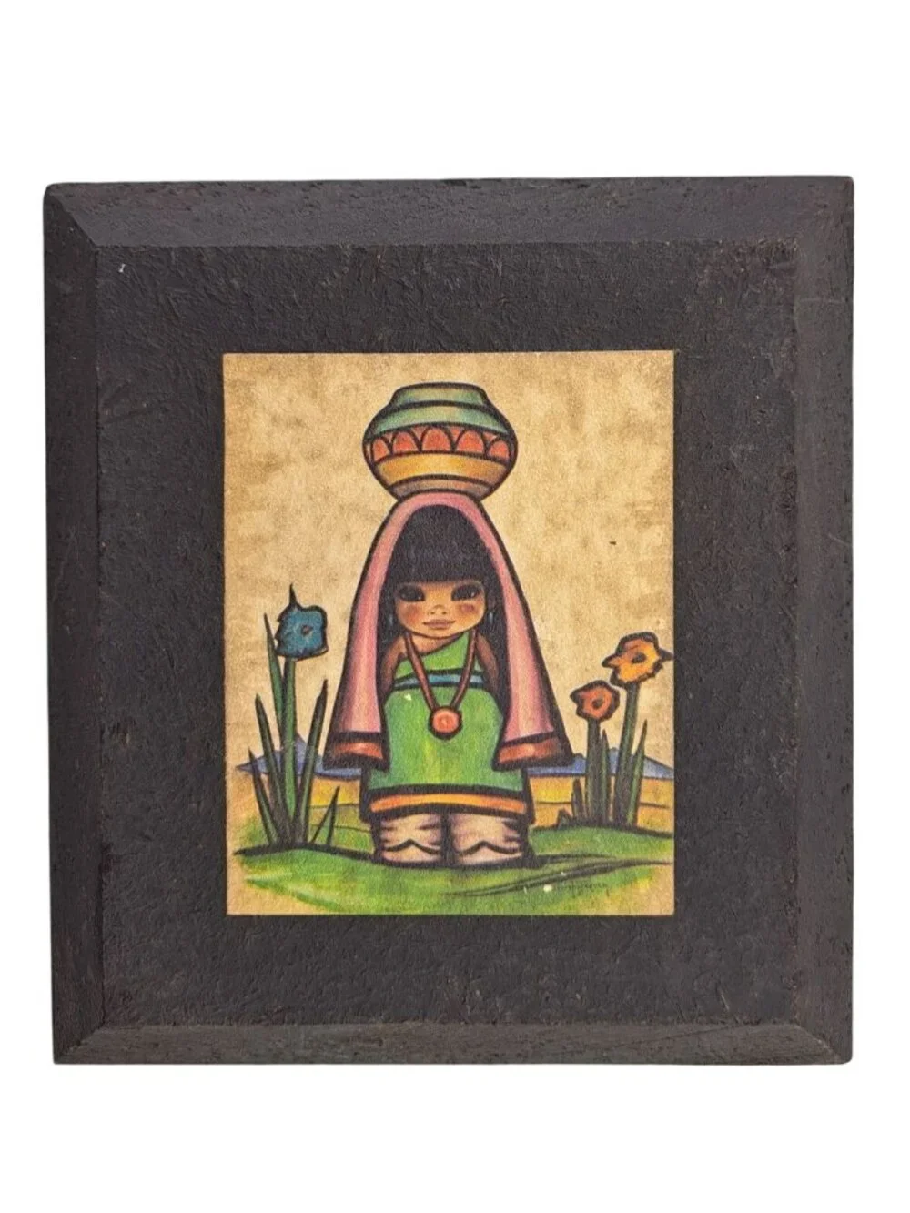 3 Vintage Southwest Navajo Hopi Children Oodie Wood Plaques Gerda Christoffersen